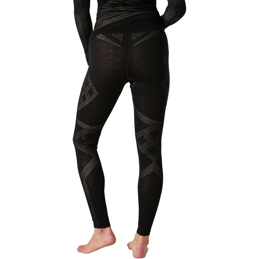 Smartwool Intraknit Thermal Merino Base Layer Bottom - Women's Black/White