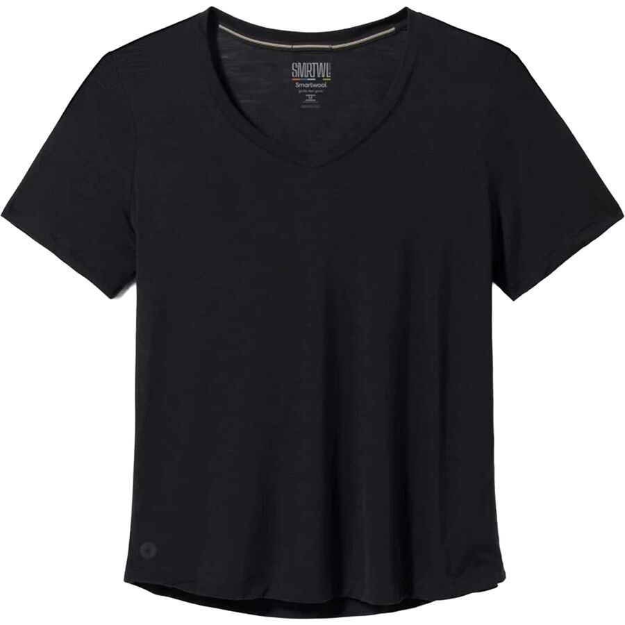Smartwool Merino Sport 120 V-Neck Short-Sleeve Top - Women's Black