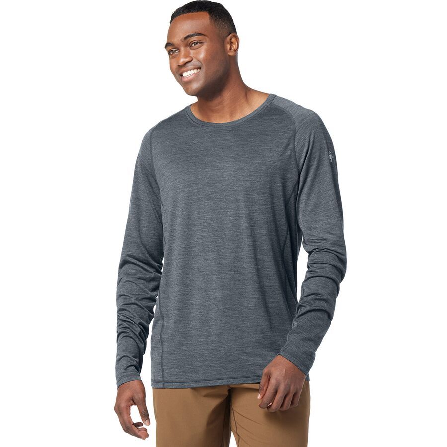 Smartwool Merino Sport Ultralite Long-Sleeve Shirt - Men's Charcoal Heather