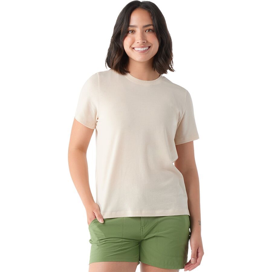 Smartwool Perfect Crew Short-Sleeve T-Shirt - Women's Almond