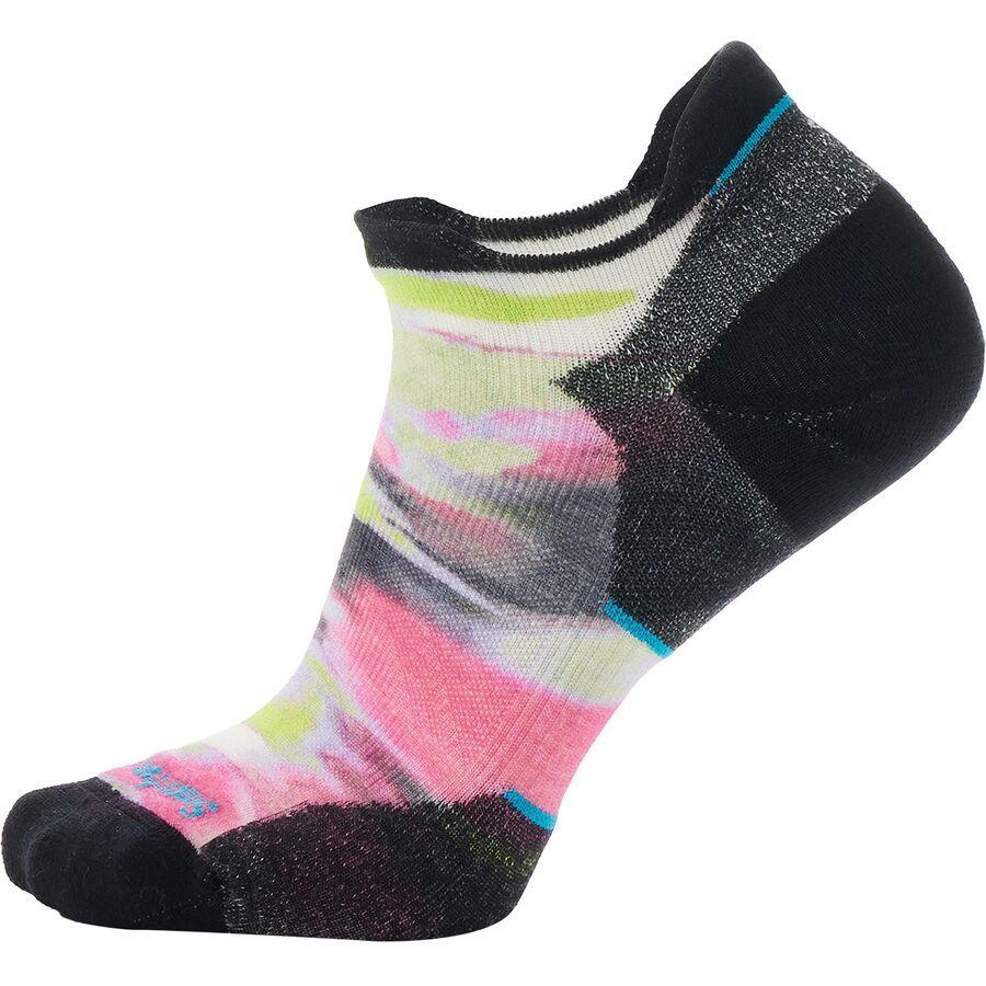 Smartwool Run Targeted Cushion Brushed Print Low Ankle Sock - Women's Power Pink