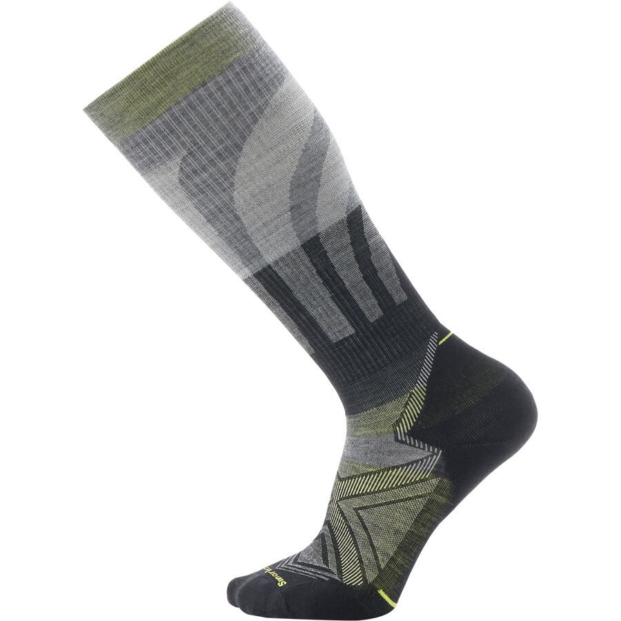 Smartwool Run Targeted Cushion Compression OTC Sock - Men's Medium Gray