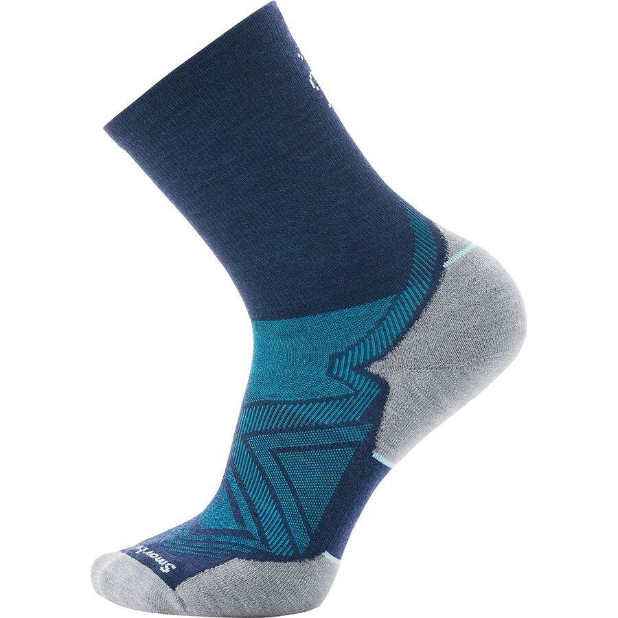 Smartwool Run Targeted Cushion Mid Crew Sock Deep Navy