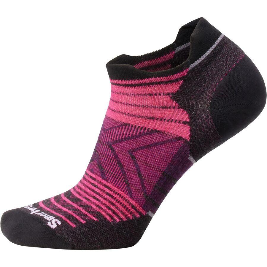 Smartwool Run Zero Cushion Stripe Low Ankle Sock - Women's Power Pink