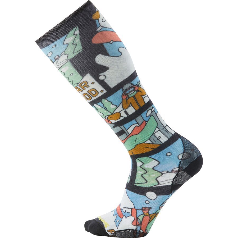Smartwool Ski Targeted Cushion Winter Adventure Print OTC Sock Multi Color