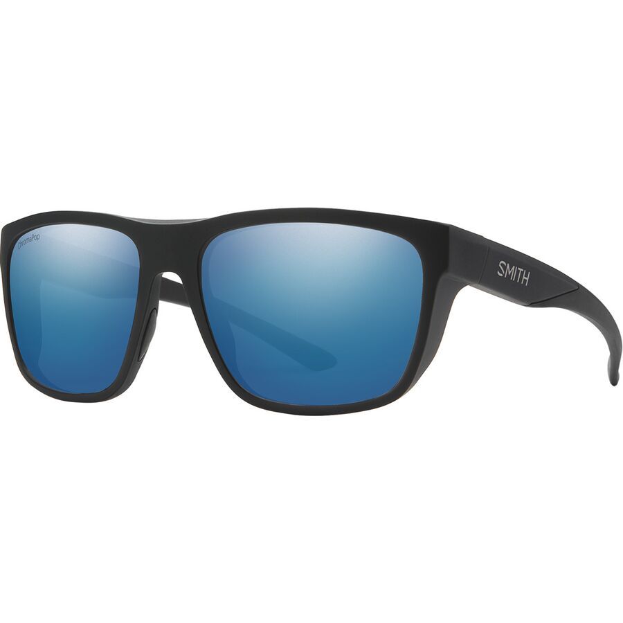 Smith Barra ChromaPop Polarized Sunglasses Matte Black/ChromaPop Glass Polarized Blue Mirror