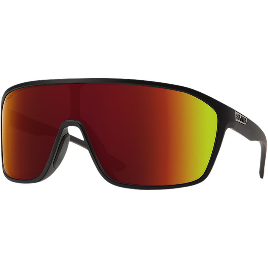 Smith Boomtown ChromaPop Polarized Sunglasses Matte Black/ChromaPop Red Mirror