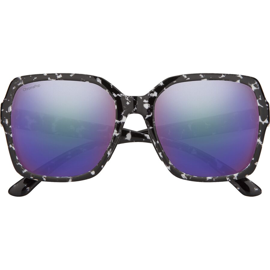 Smith Flare ChromaPop Polarized Sunglasses - Women's Black Marble/ChromaPop Polarized Violet Mirror