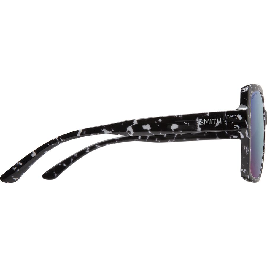 Smith Flare ChromaPop Polarized Sunglasses - Women's Black Marble/ChromaPop Polarized Violet Mirror
