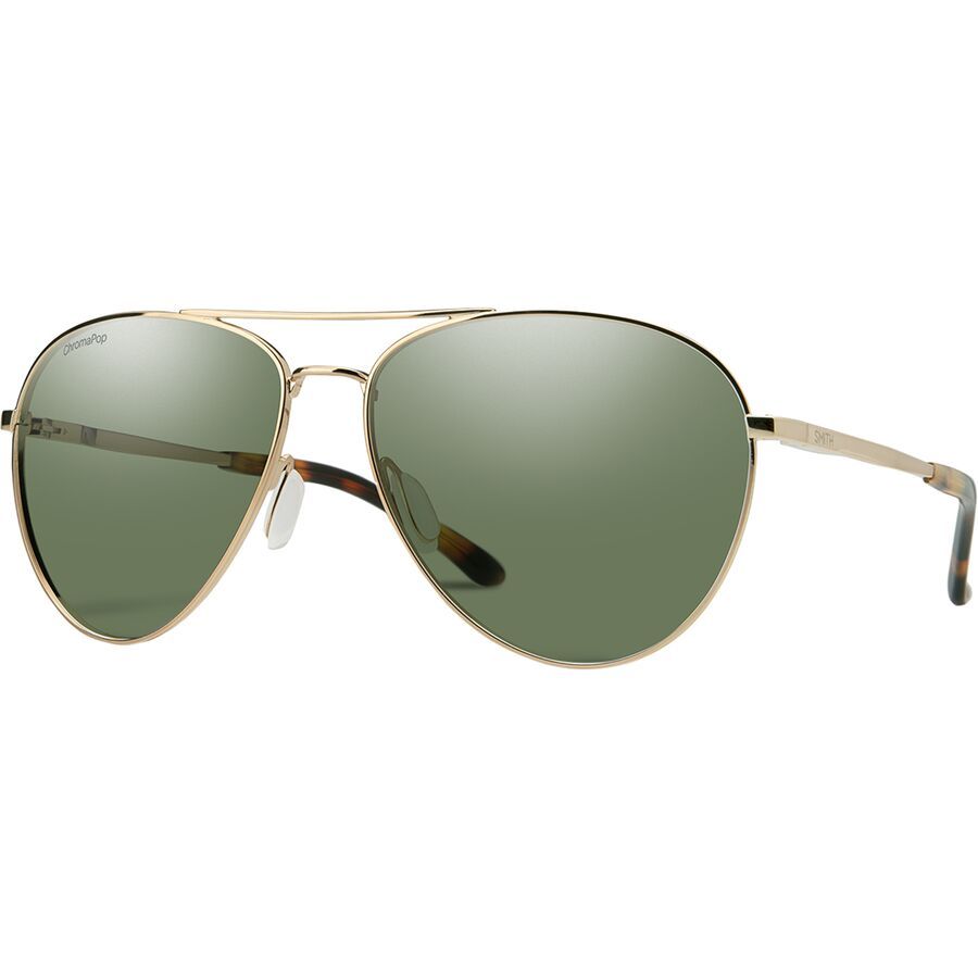 Smith Layback Polarized Sunglasses Gold/ChromaPop Polarized Gray Green