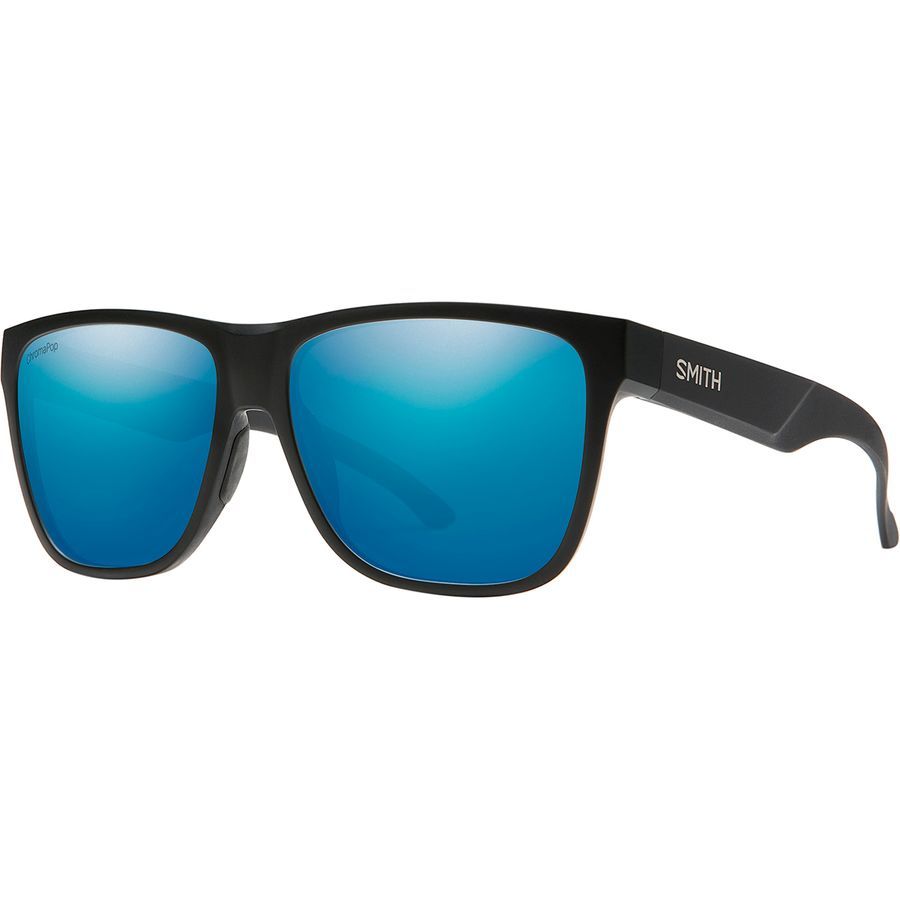 Smith Lowdown XL 2 ChromaPop Polarized Sunglasses Matte Black/Blue Mirror Polarized