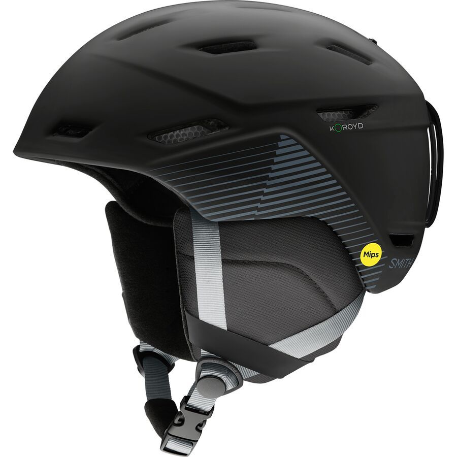 Smith Mission Mips Helmet Matte Black Stripes