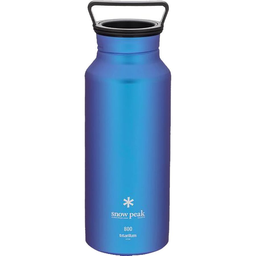 Snow Peak Titanium Aurora 27oz Bottle Blue
