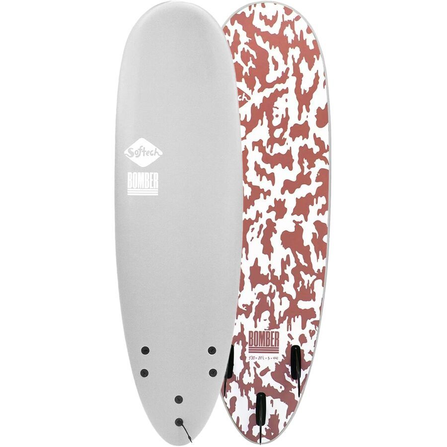 Softech Bomber Surfboard Grey/Dusty Red