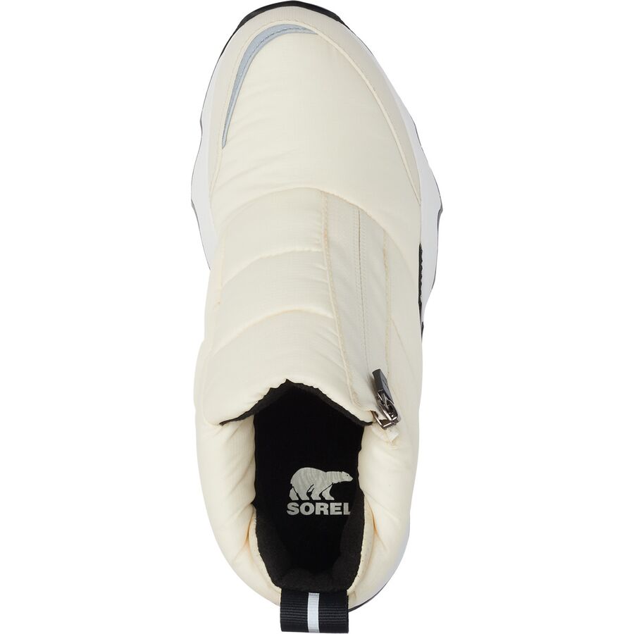 SOREL Kinetic Impact Puffy Zip WP Shoe - Women's Chalk/Black
