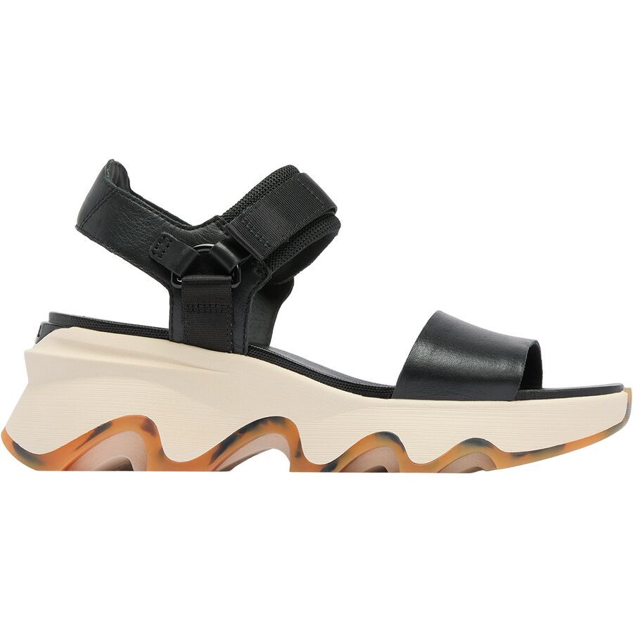 SOREL Kinetic Impact Y-Strap High Sandal - Women's Black/Chalk