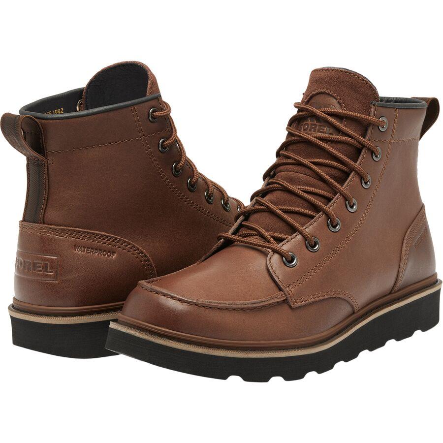 SOREL Slabtown 62 Moc WP Boot - Men's Tobacco/Black