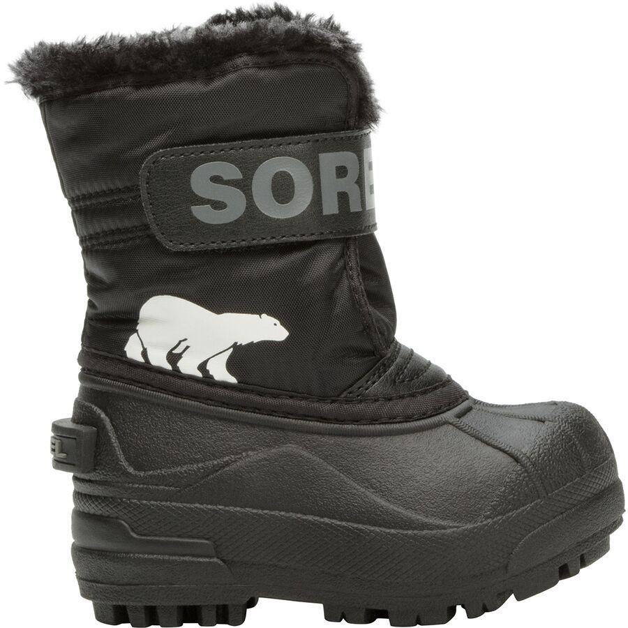 SOREL Snow Commander Boot - Toddlers' Black/Charcoal