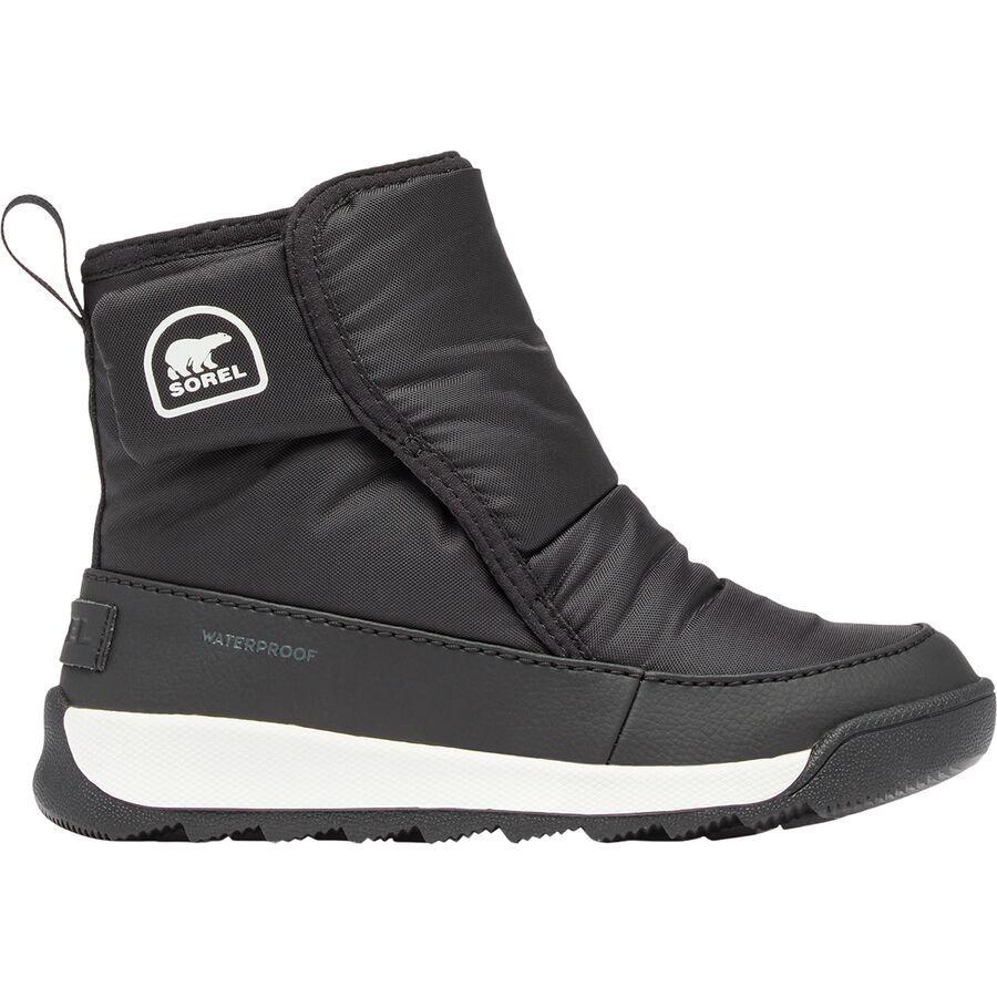 SOREL Whitney II Plus Bootie WP Boot - Little Boys' Black/Sea Salt