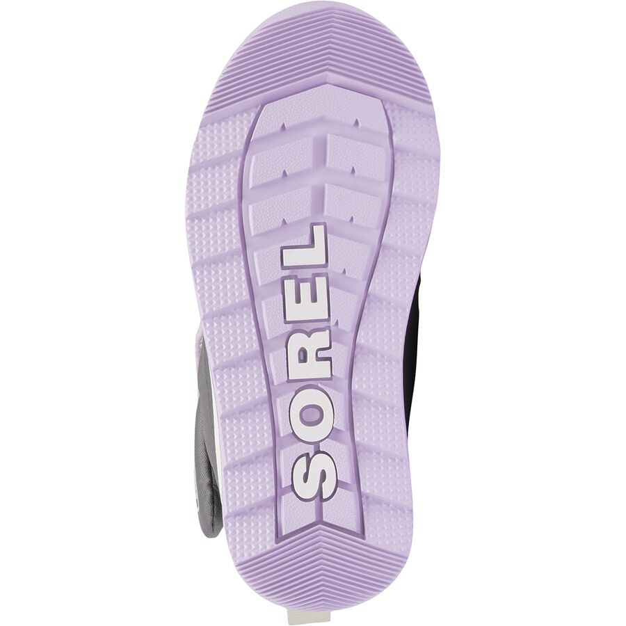 SOREL Whitney II Plus Bootie WP Boot - Little Girls' Quarry/Lavender Cloud
