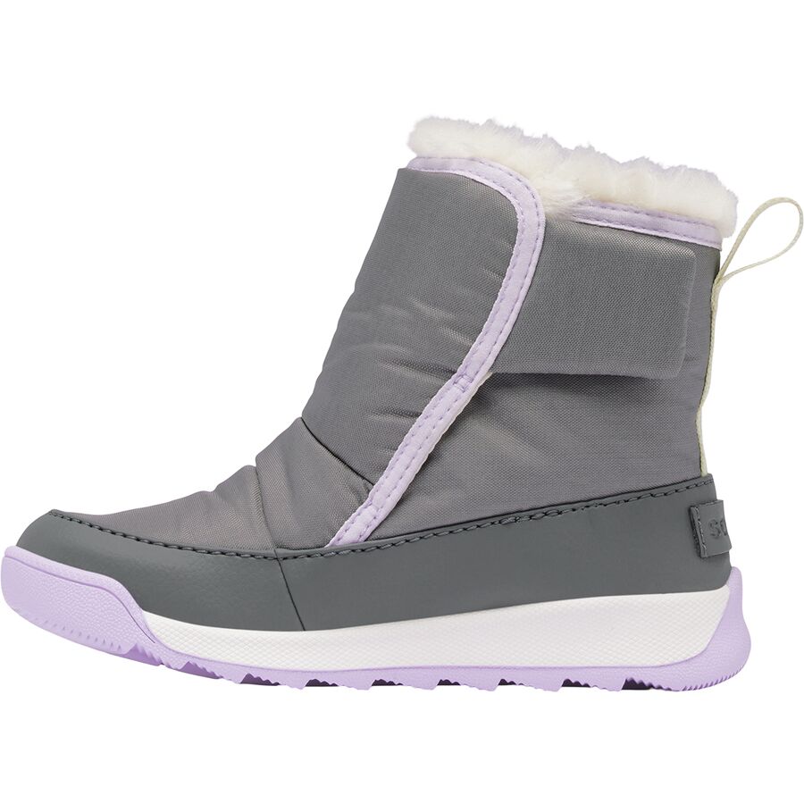 SOREL Whitney II Plus Bootie WP Boot - Little Girls' Quarry/Lavender Cloud