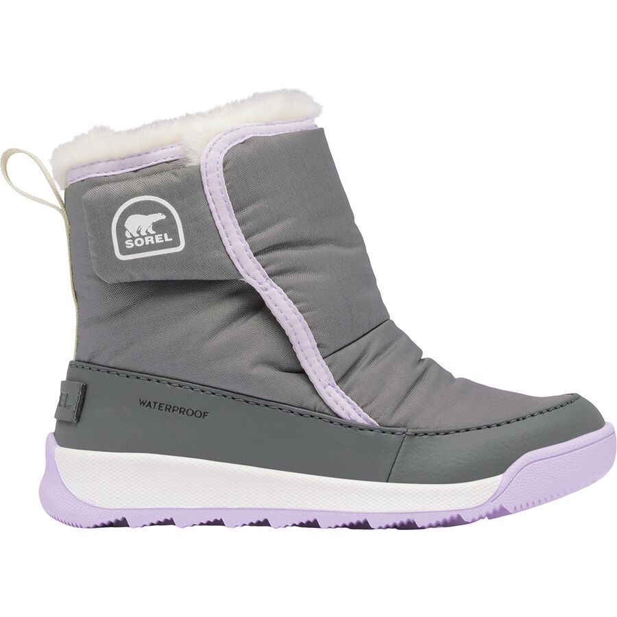 SOREL Whitney II Plus Bootie WP Boot - Little Girls' Quarry/Lavender Cloud