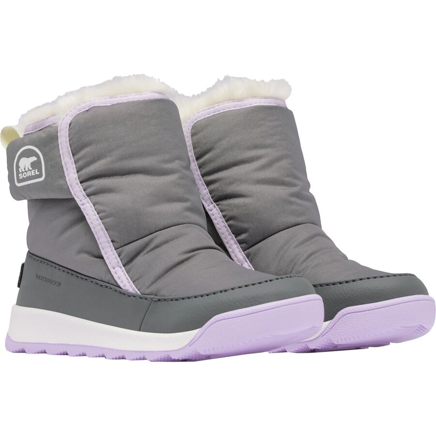 SOREL Whitney II Plus Bootie WP Boot - Toddler Girls' Quarry/Lavender Cloud
