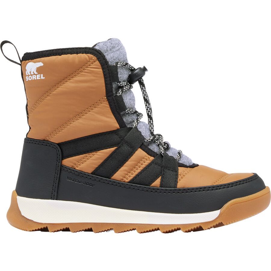 SOREL Whitney II Plus Lace WP Boot - Boys' Elk/Black