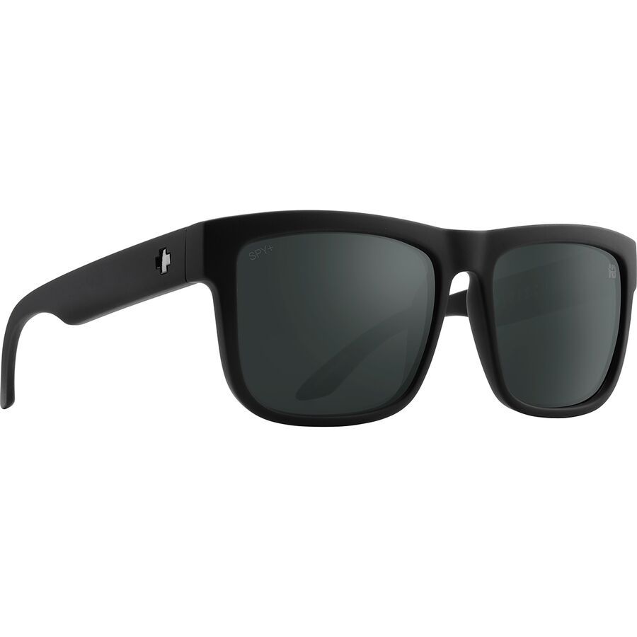 Spy Discord Polarized Sunglasses Soft Matte Blk Happy Boost Polar Black Mirror
