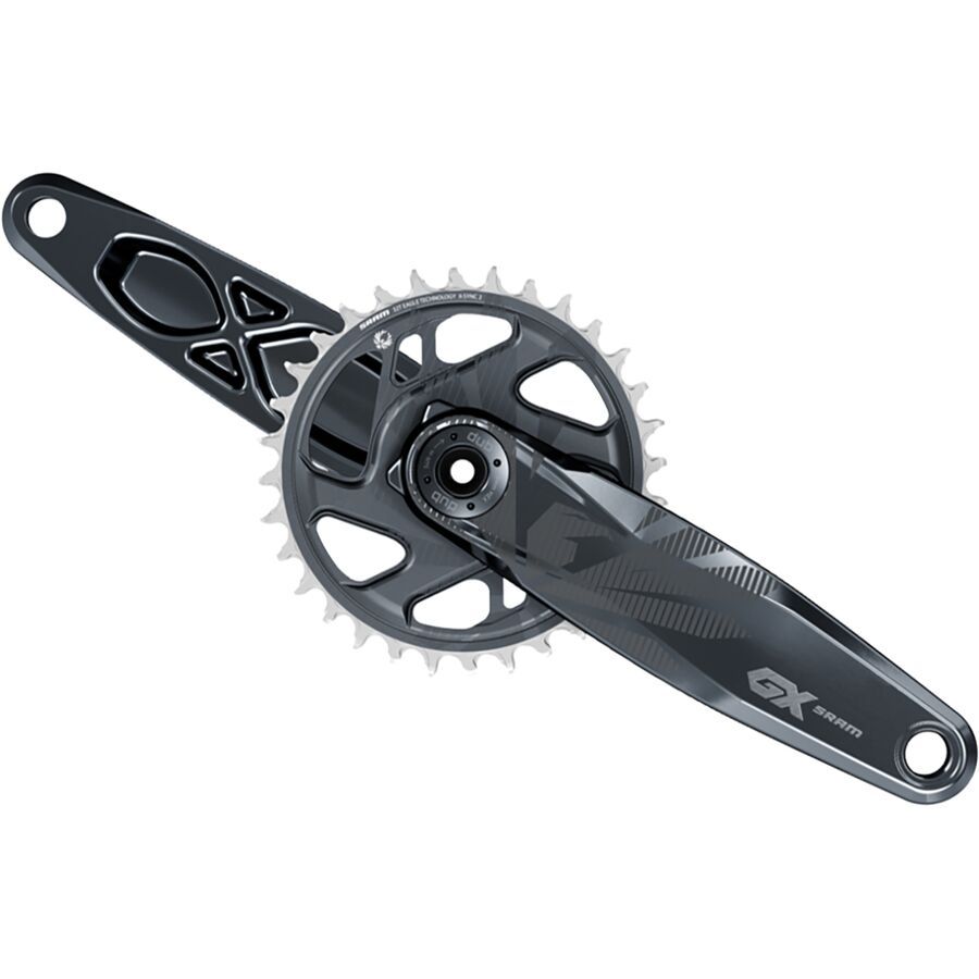 SRAM GX Eagle DUB Crankset - Boost Lunar Grey