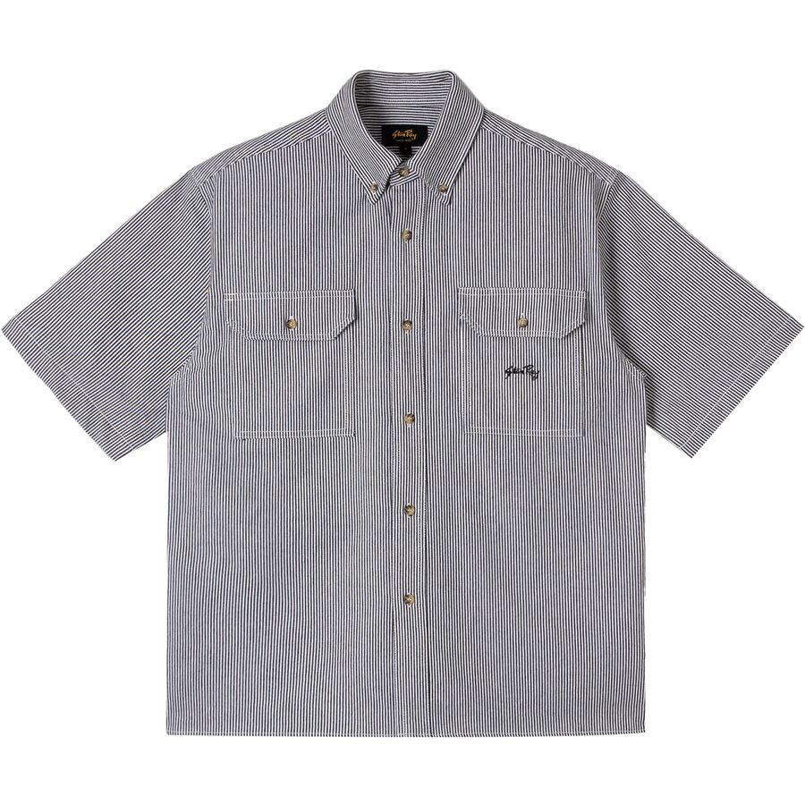 Stan Ray Work Short-Sleeve Shirt - Men's Aged Hickory Stripe