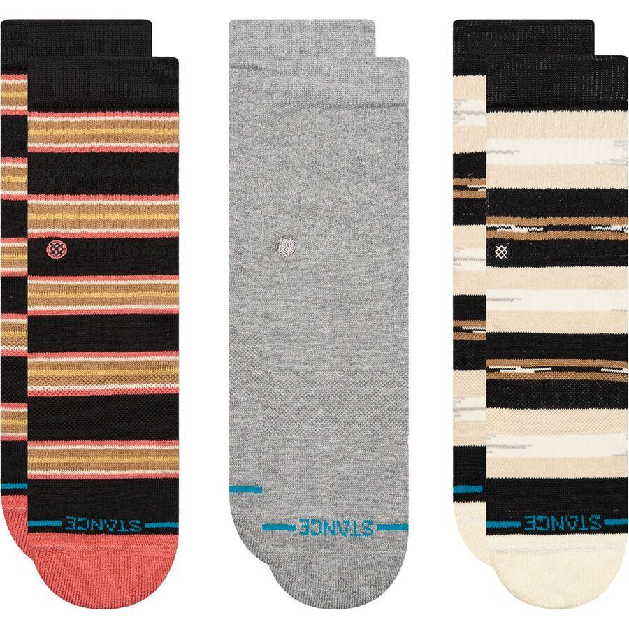 Stance Trailbound Sock - 3-Pack - Kids' Black