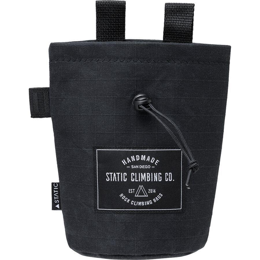 STATIC Waxed Canvas Chalk Bag Black Gridwax