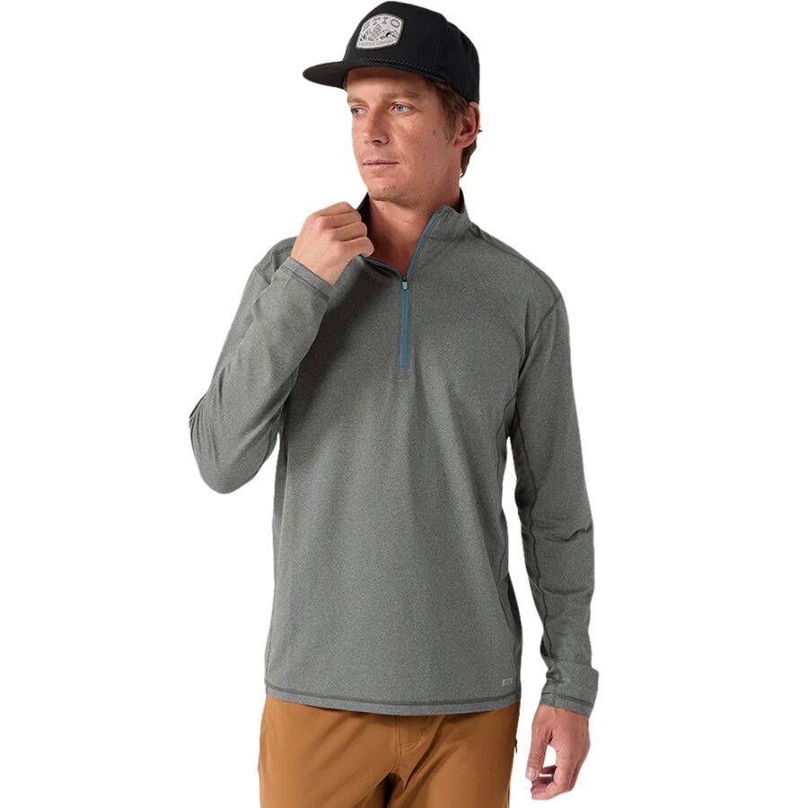 STIO Crester 1/2-Zip Top - Men's Magnet Heather