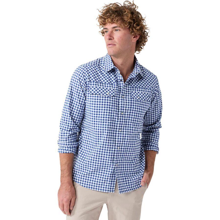 STIO Eddy Long-Sleeve Shirt - Men's Cobalt Night Gingham