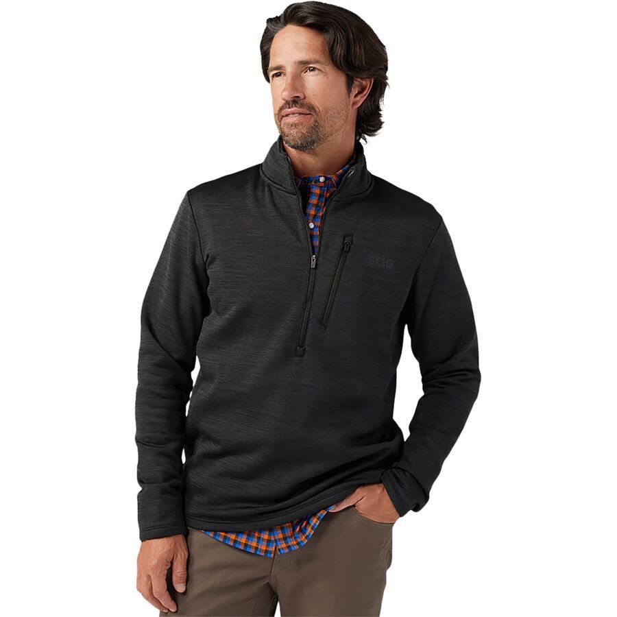STIO Glide Power Stretch 1/2-Zip Jacket - Men's Abyss Heather