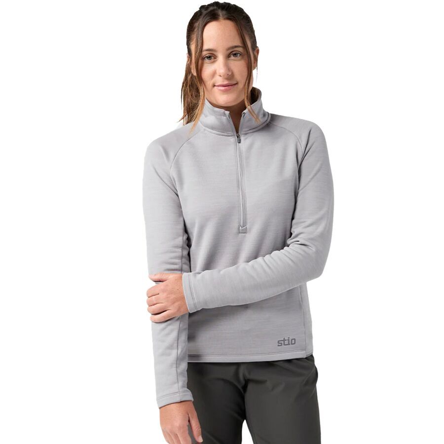 STIO Glide Power Stretch 1/2-Zip Pullover - Women's Alloy Heather
