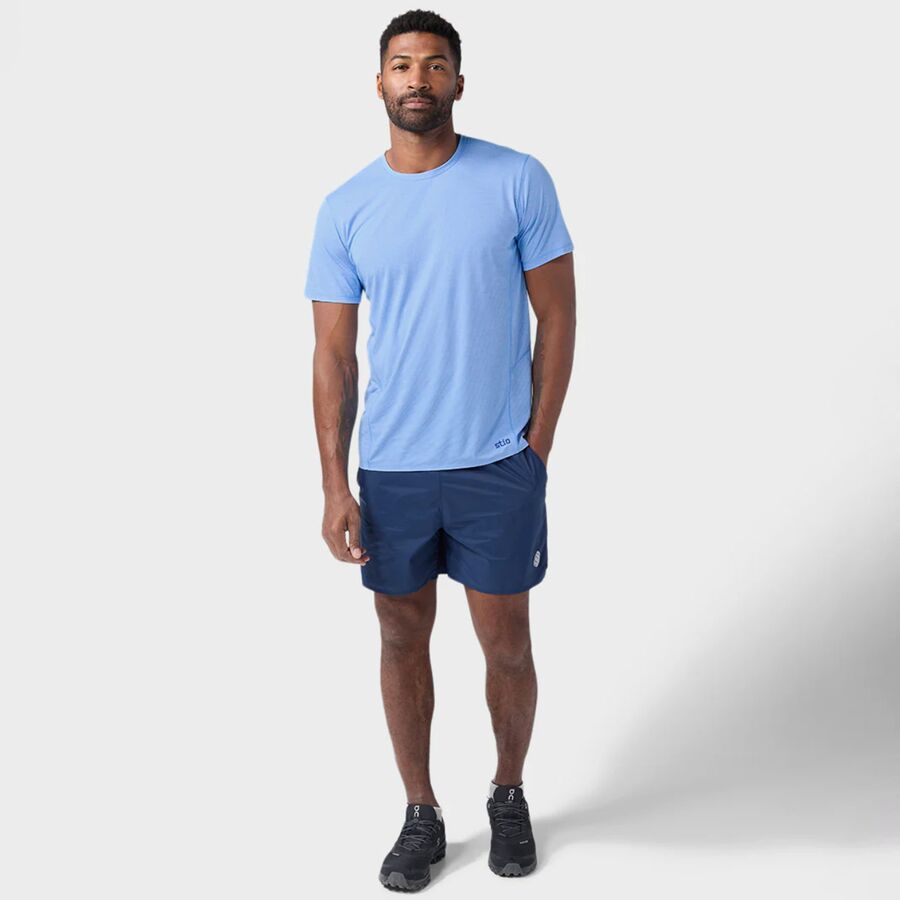 STIO Lucent Short-Sleeve T-Shirt - Men's Chicory Flower Heather