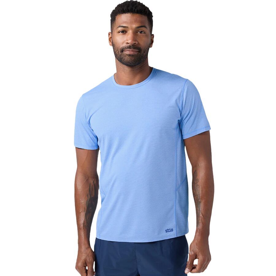 STIO Lucent Short-Sleeve T-Shirt - Men's Chicory Flower Heather