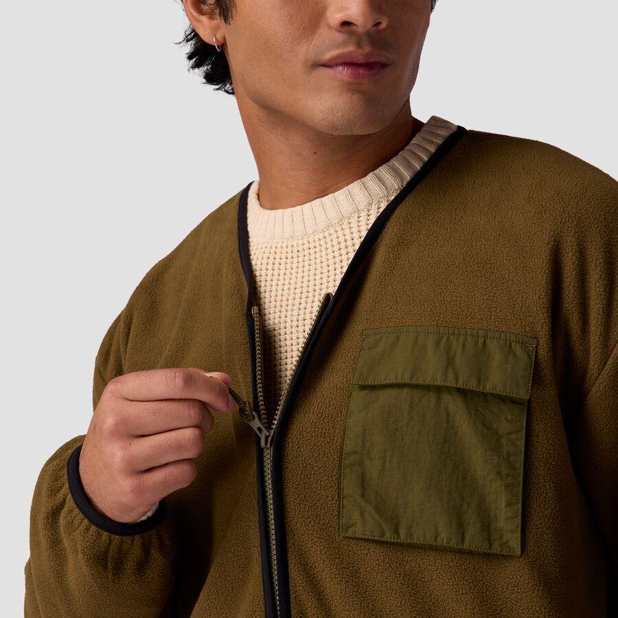Stoic Banjo Fleece Cardigan - Men's Dark Olive