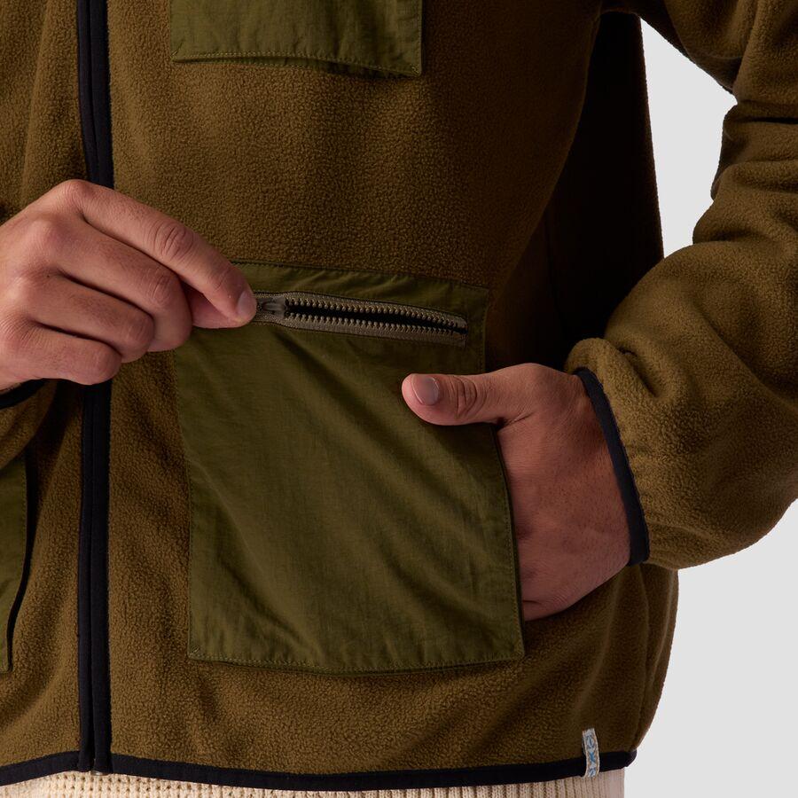 Stoic Banjo Fleece Cardigan - Men's Dark Olive