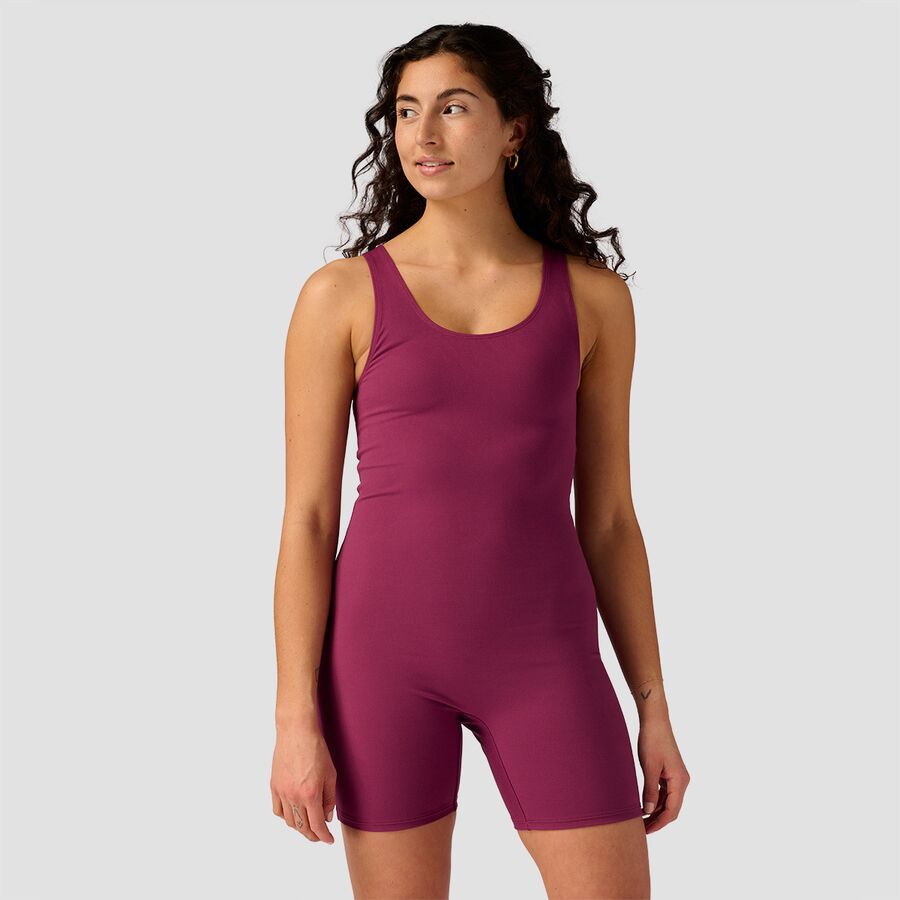 Stoic Bike Short One-Piece - Women's Amaranth