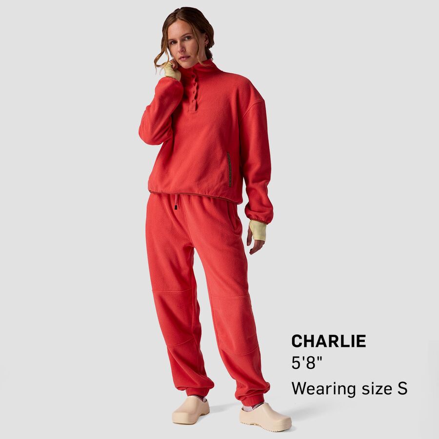 Stoic Chelsea Fleece Pullover - Women's Cranberry
