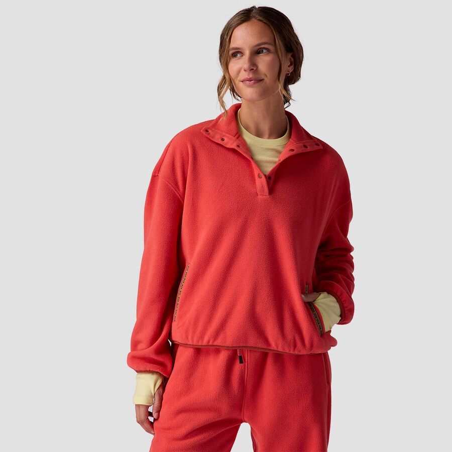 Stoic Chelsea Fleece Pullover - Women's Cranberry