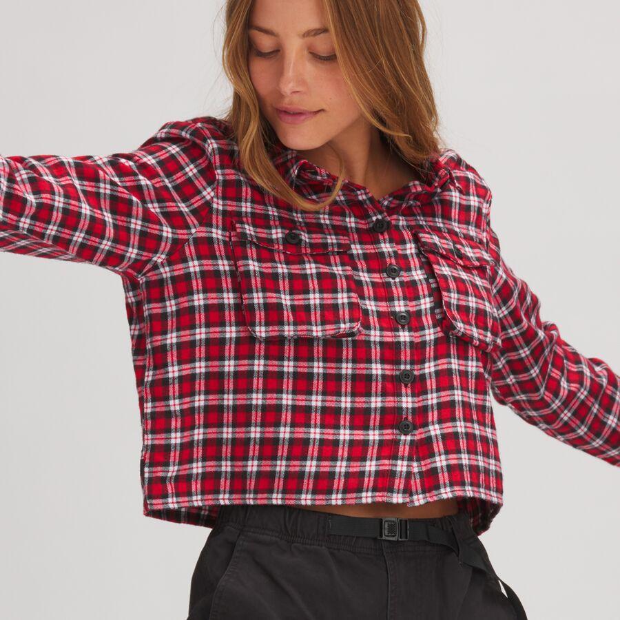 Stoic Daily Crop Flannel - Women's Checker Plaid