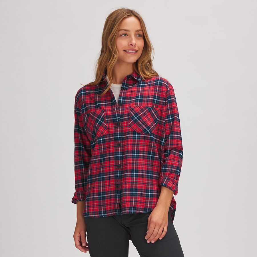 Stoic Daily Flannel - Women's Cherry Plaid