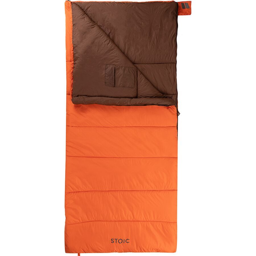 Stoic Groundwork Single Sleeping Bag: 20F Synthetic Tigerlily/Potting Soil