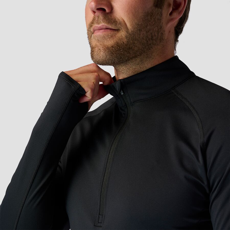 Stoic Lightweight Poly 1/4-Zip Baselayer Top - Men's Stretch Limo
