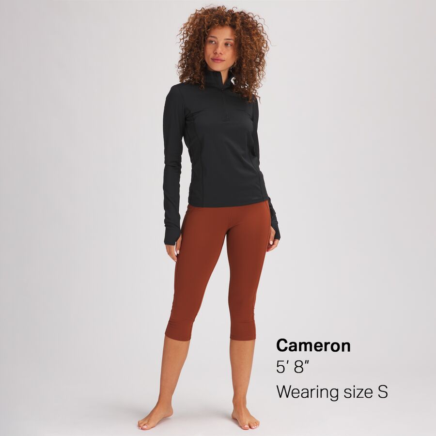 Stoic Lightweight Poly Calf-Length Baselayer Bottom - Women's Tortoise Shell