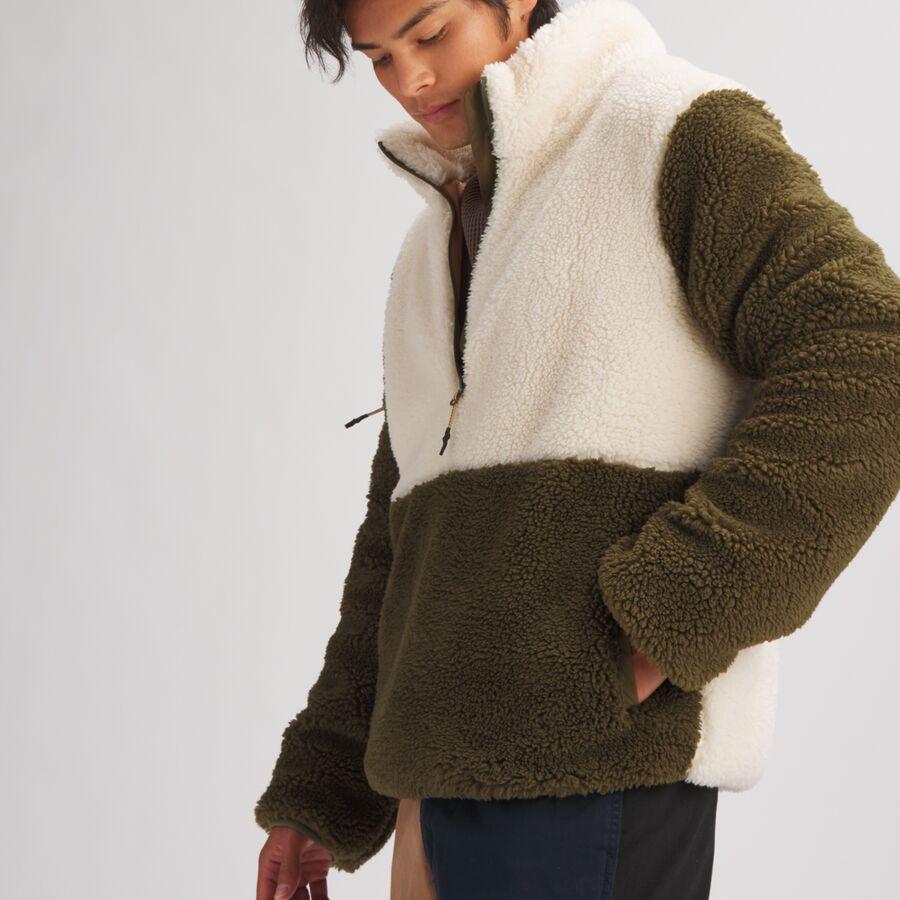 Stoic MTN 1/2-Zip Sherpa Pullover - Men's Olive Night